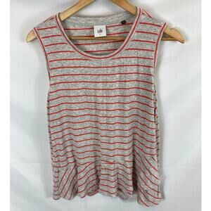 Cabi Stripe Ruffle Tank Top Style #5331 size small